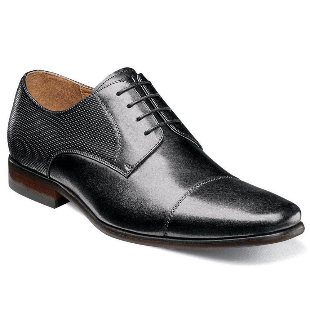 Florsheim Men's Calipa Cap Toe Oxford Black Size 8.5 D‎